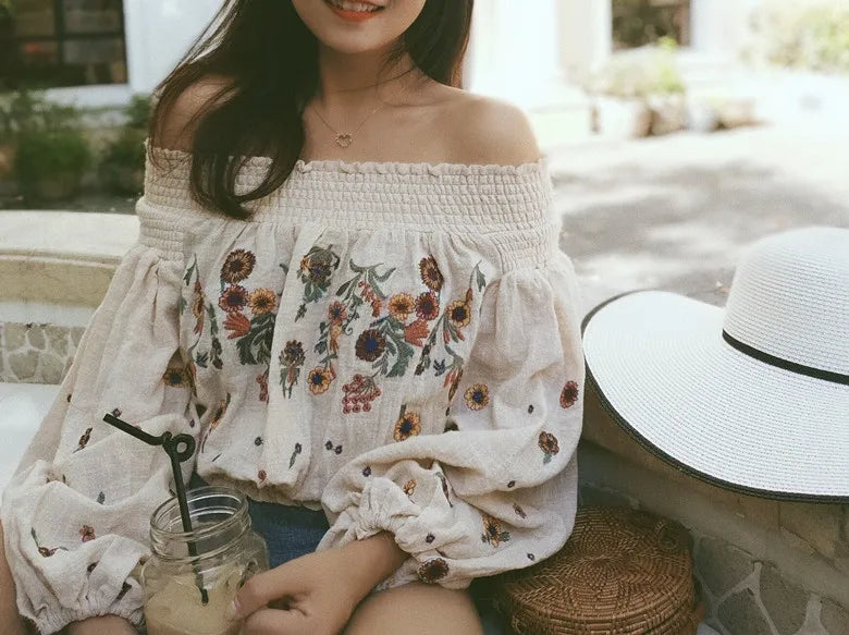 Embroidered Elegance: Boho Summer Blouses