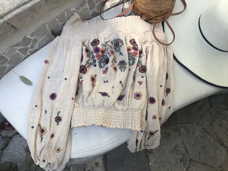 Embroidered Elegance: Boho Summer Blouses