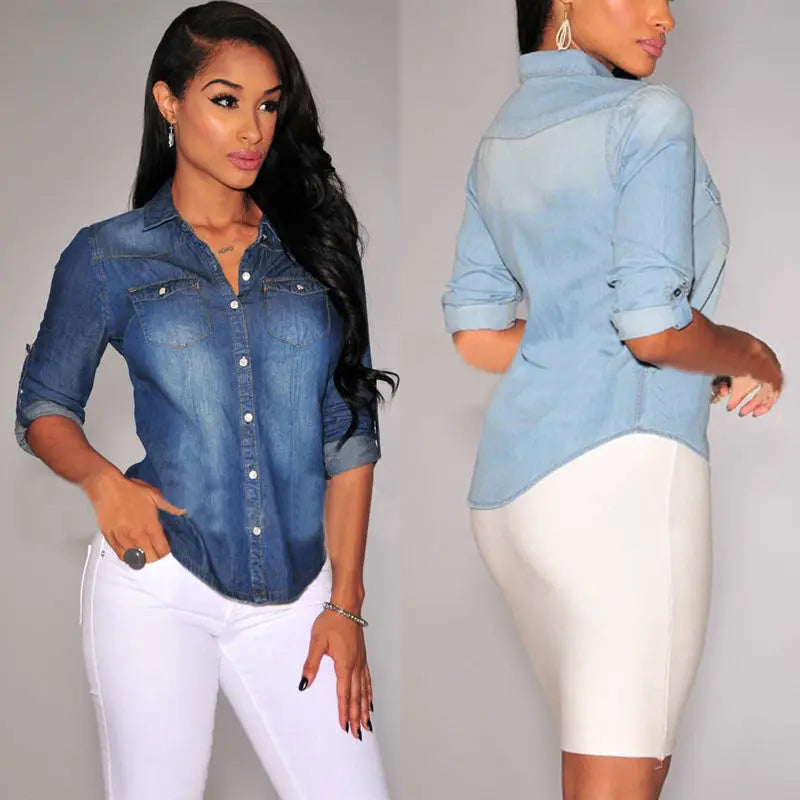 Denim Rhythm: Retro Soft Shirt Collection