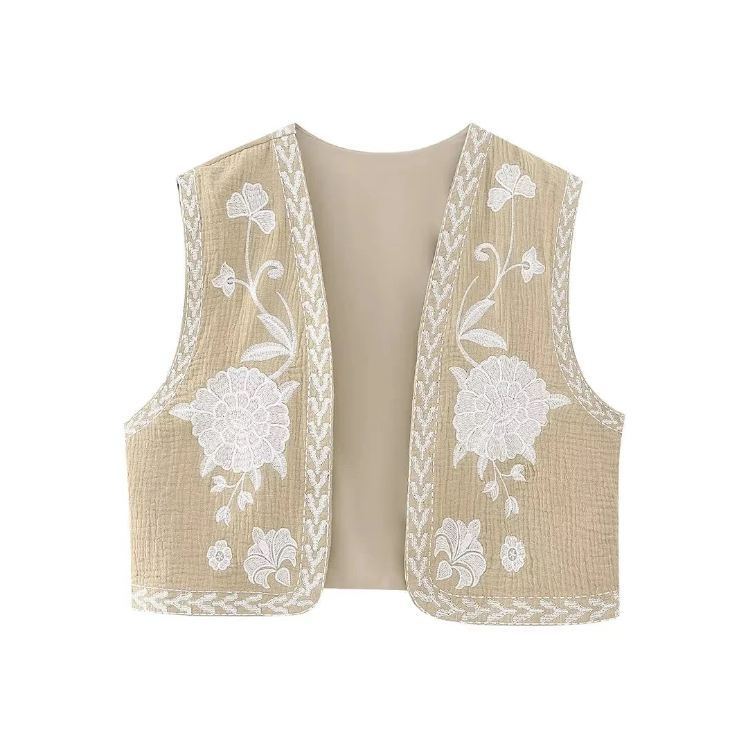 Cultural Canvas: Floral Open Waistcoats