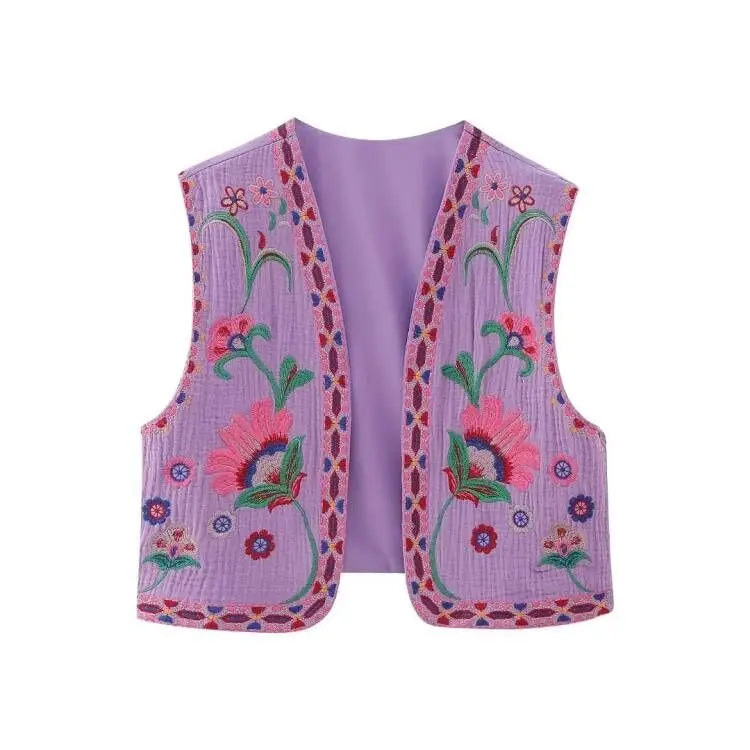 Cultural Canvas: Floral Open Waistcoats