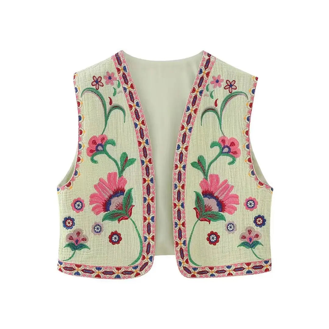 Cultural Canvas: Floral Open Waistcoats