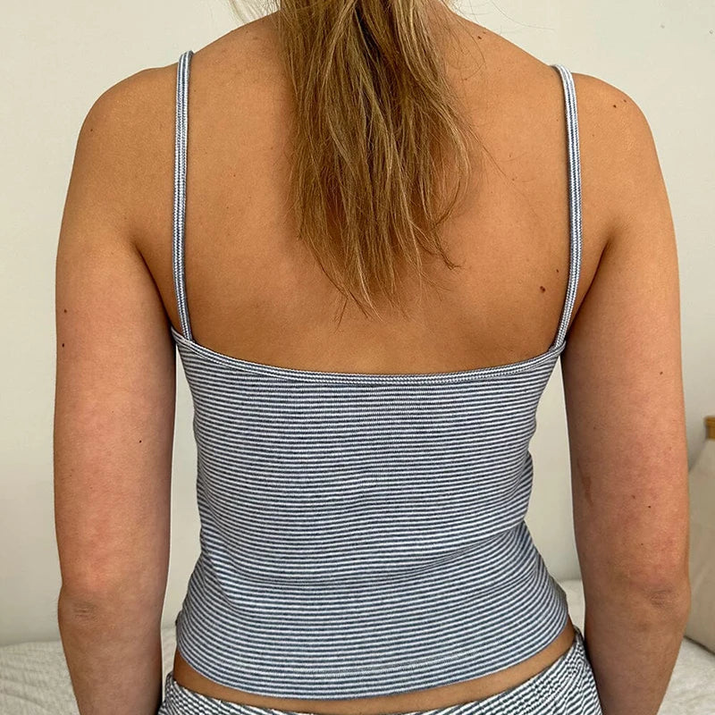 Sleeveless Crop Set: Lace Elegance for Loungewear