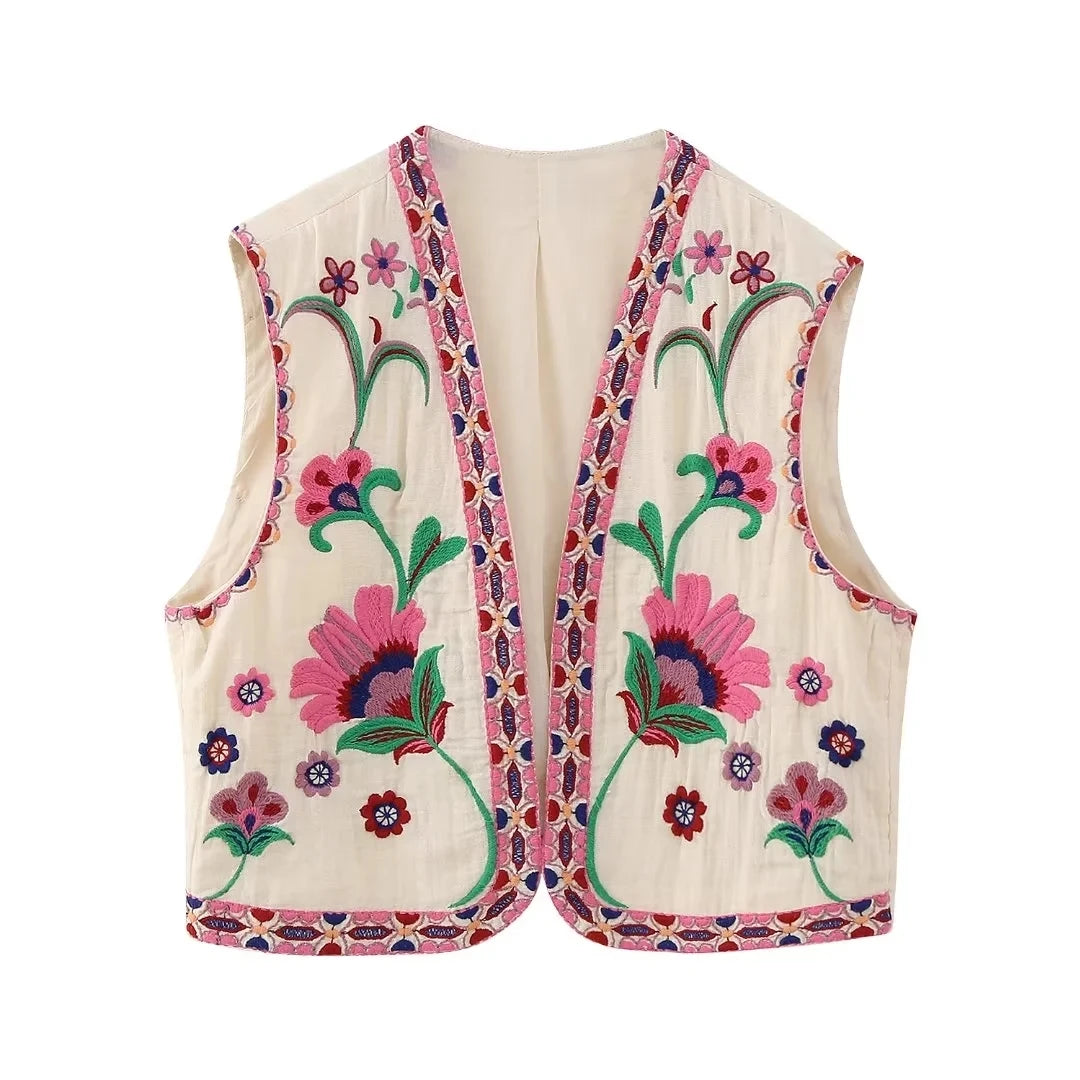 Cultural Canvas: Floral Open Waistcoats