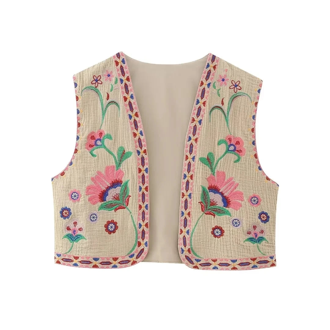 Cultural Canvas: Floral Open Waistcoats