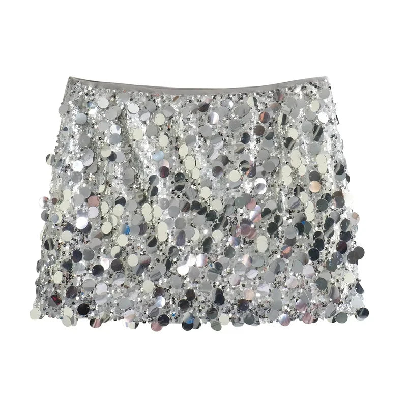 Sequin Mini Skirt: High Waist Glamour