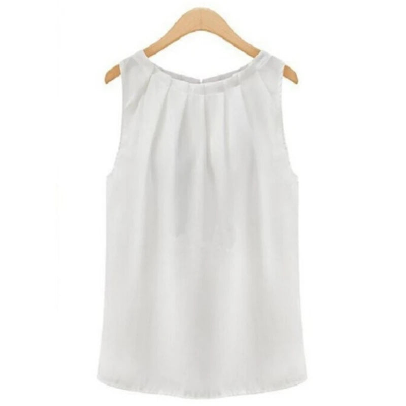 Ladies' Chiffon Top: Effortless Elegance in White
