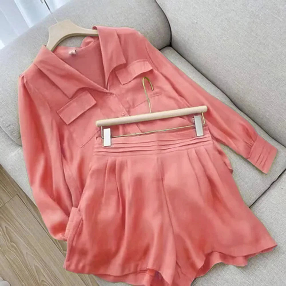 Summer Suit: Two-Piece Simplicity in Solid Colors