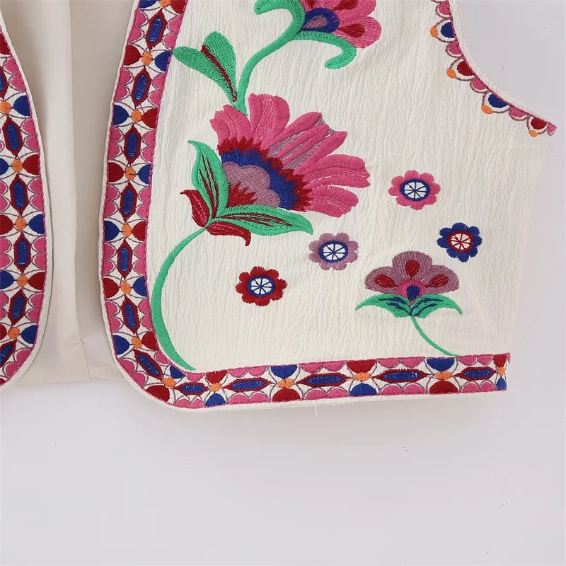 Cultural Canvas: Floral Open Waistcoats