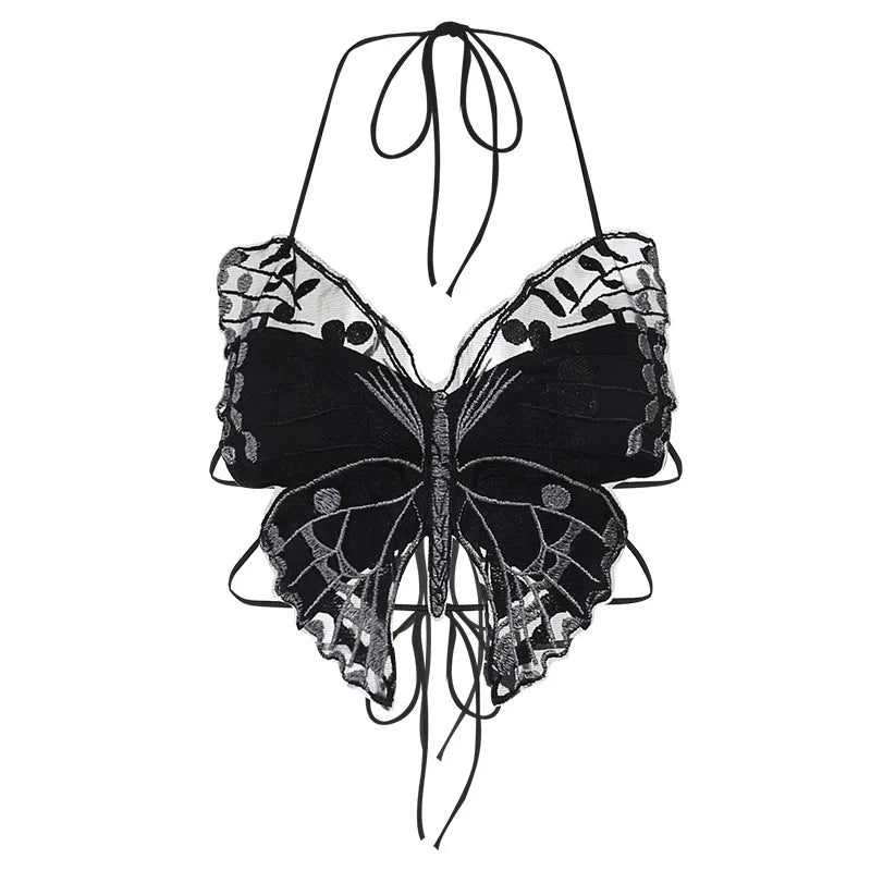 Dark Pulse: Gothic Cross Crop Tops