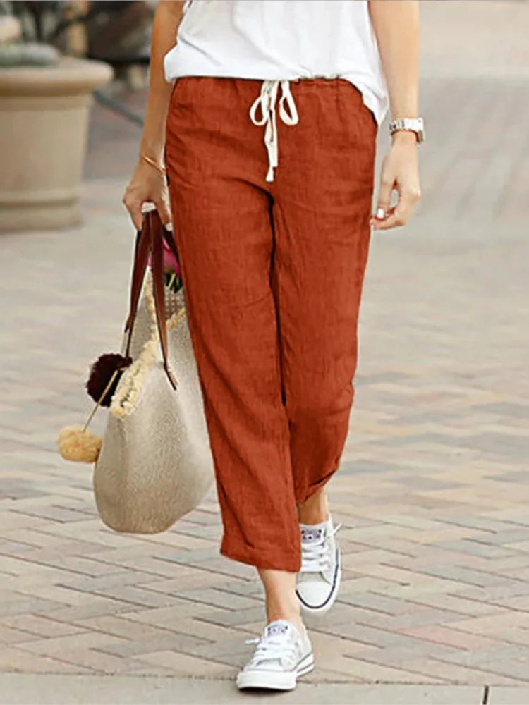 Casual Chic Pants: Cotton Linen Pants for Everyday Chic