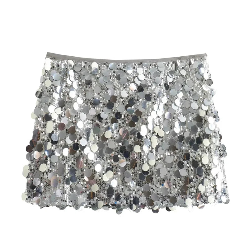 Sequin Mini Skirt: High Waist Glamour