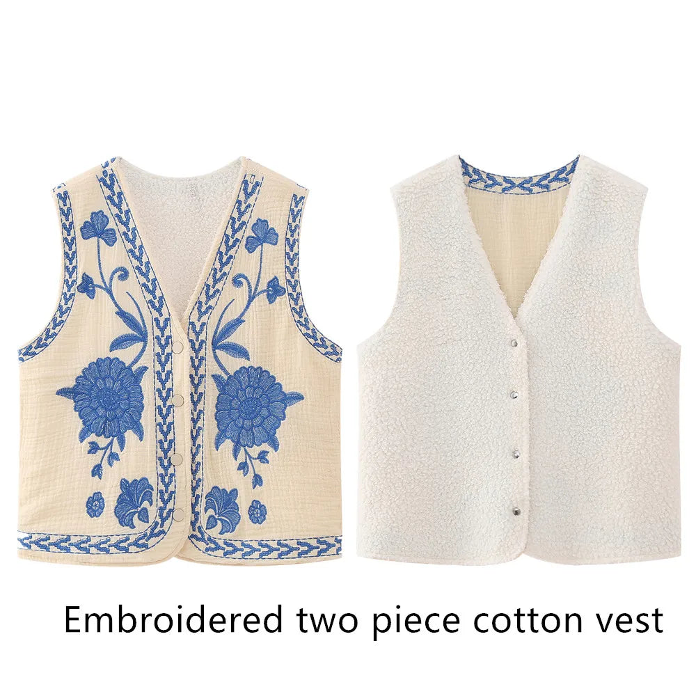 Cultural Canvas: Floral Open Waistcoats
