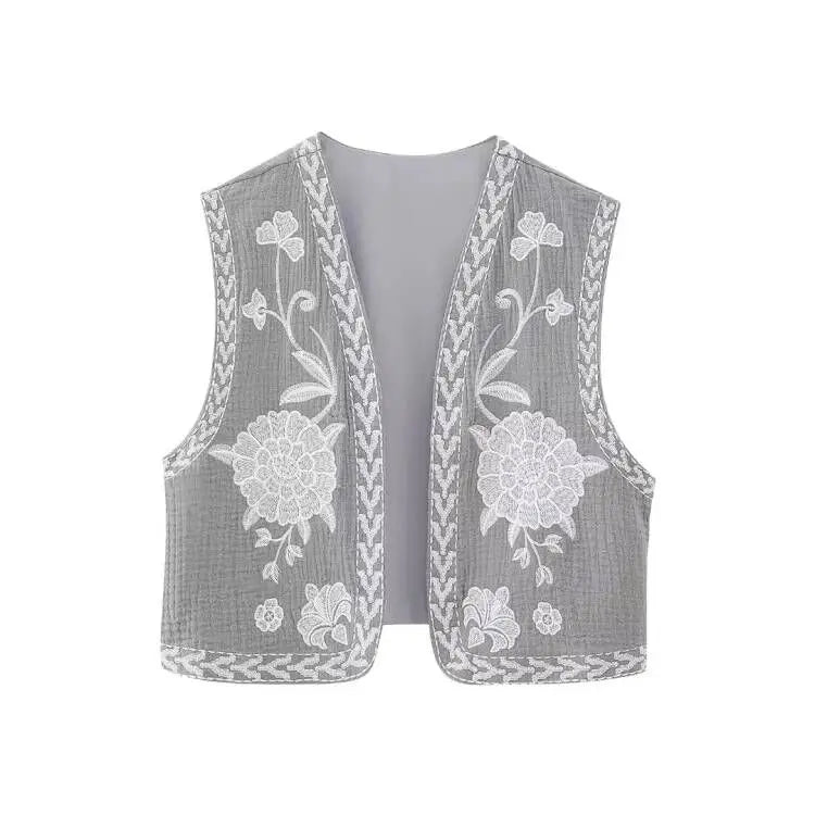 Cultural Canvas: Floral Open Waistcoats