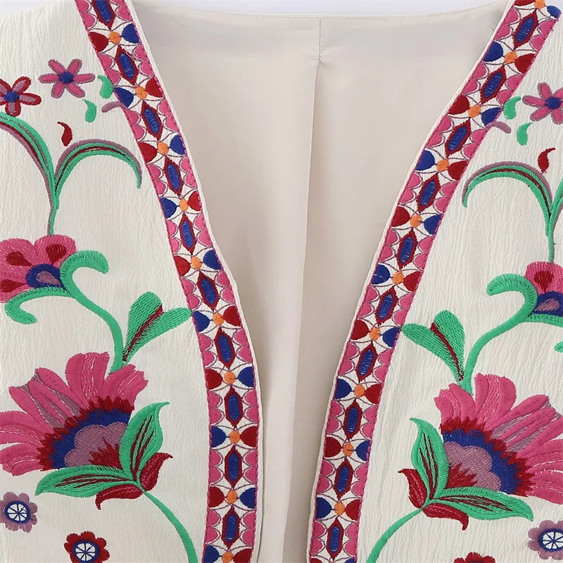 Cultural Canvas: Floral Open Waistcoats
