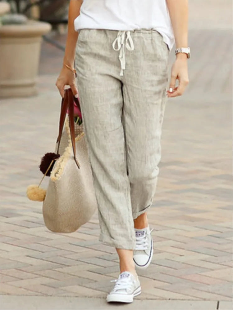 Casual Chic Pants: Cotton Linen Pants for Everyday Chic