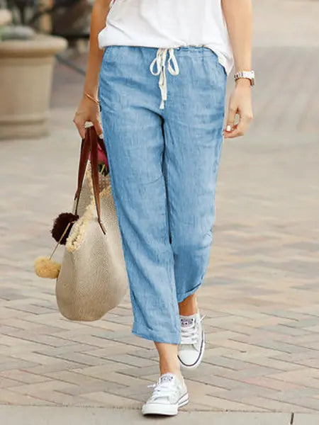 Casual Chic Pants: Cotton Linen Pants for Everyday Chic