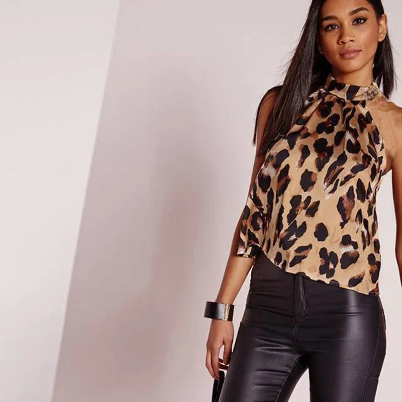 Wild Rhythm: Leopard Print Blouse Collection
