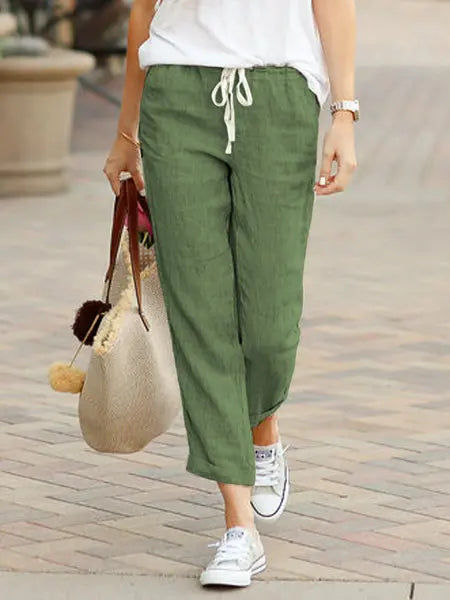 Casual Chic Pants: Cotton Linen Pants for Everyday Chic