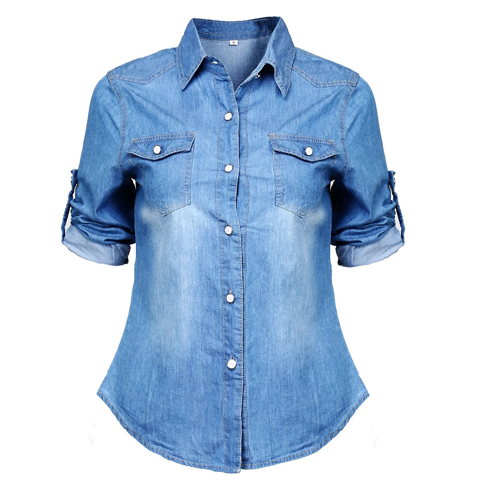Denim Rhythm: Retro Soft Shirt Collection