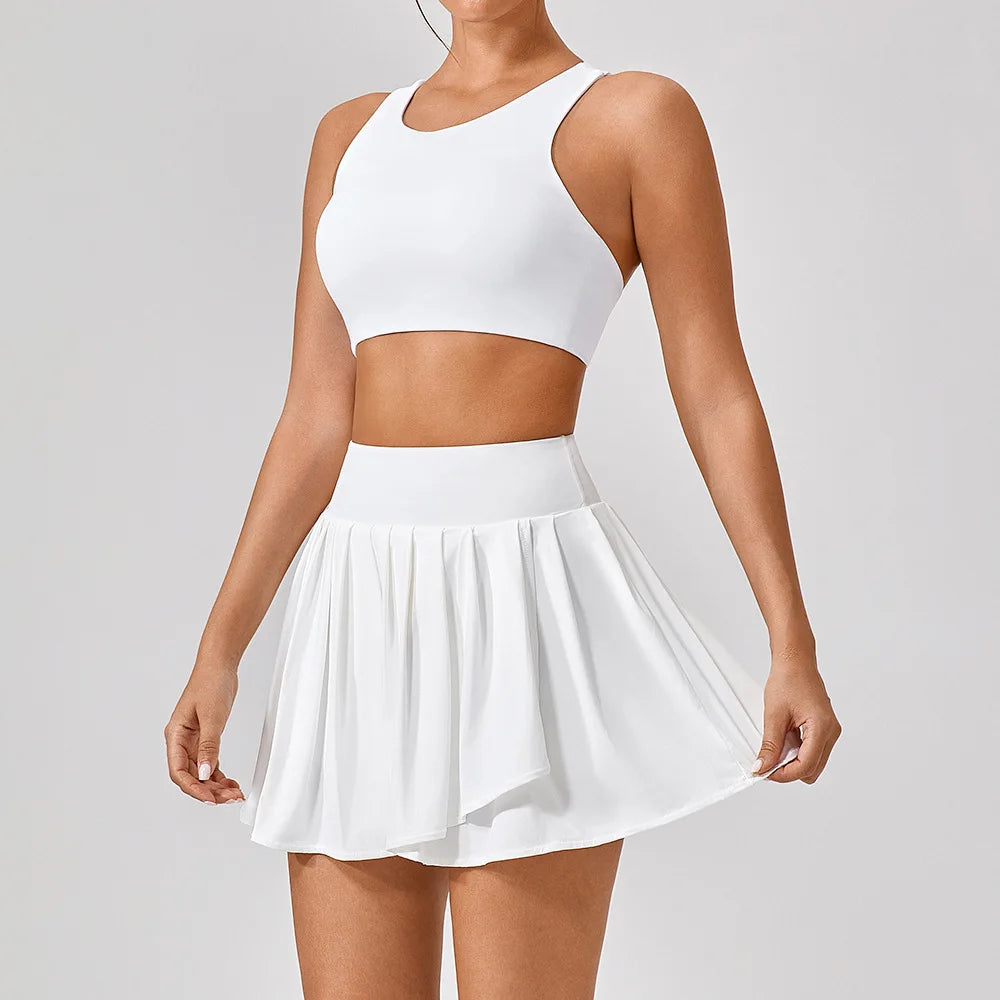 Workout Skirt Set: Pleated and Performance-Ready
