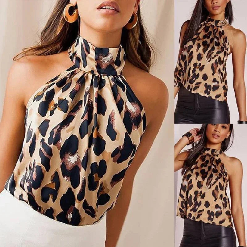 Wild Rhythm: Leopard Print Blouse Collection