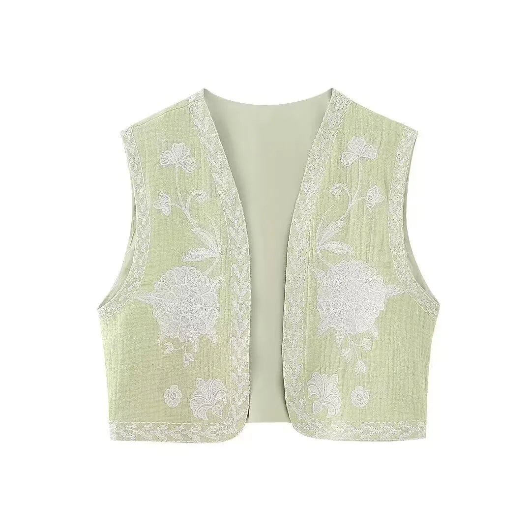 Cultural Canvas: Floral Open Waistcoats