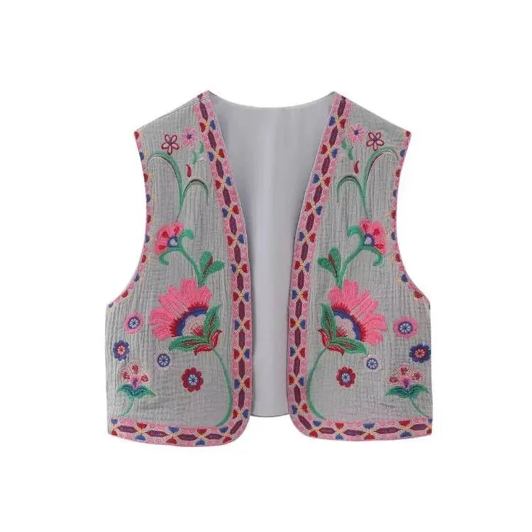 Cultural Canvas: Floral Open Waistcoats