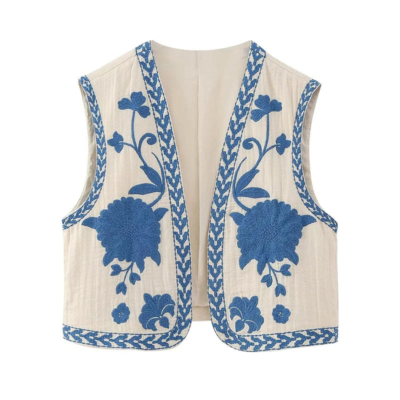 Cultural Canvas: Floral Open Waistcoats