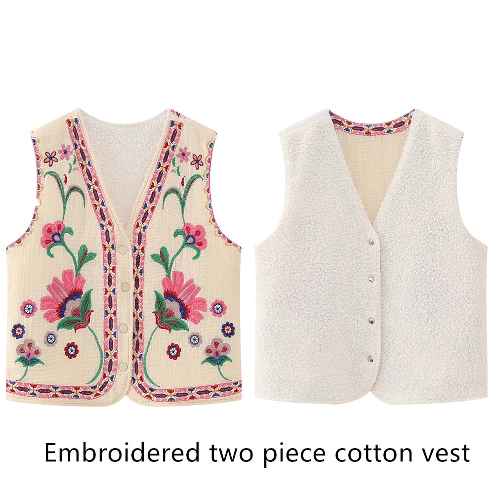 Cultural Canvas: Floral Open Waistcoats
