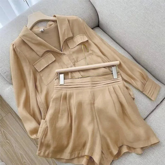 Summer Suit: Two-Piece Simplicity in Solid Colors