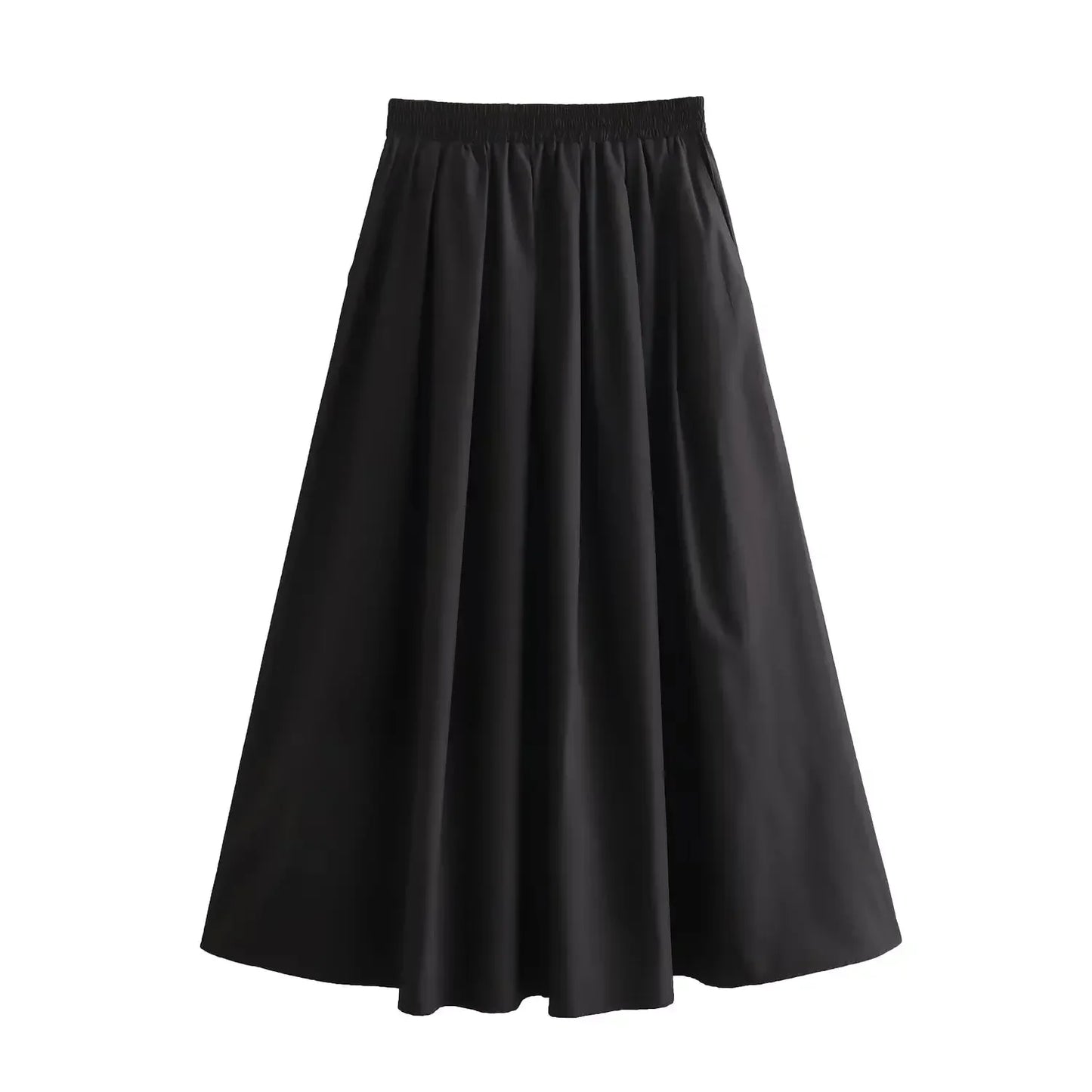 Fashion long Skirt: High Waist Elegance with Swing Style