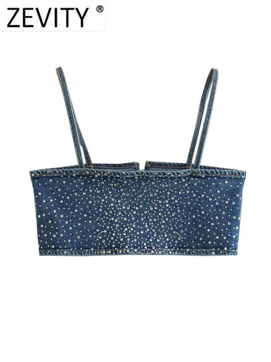 Urban Spark: Sexy Denim Crop Tops