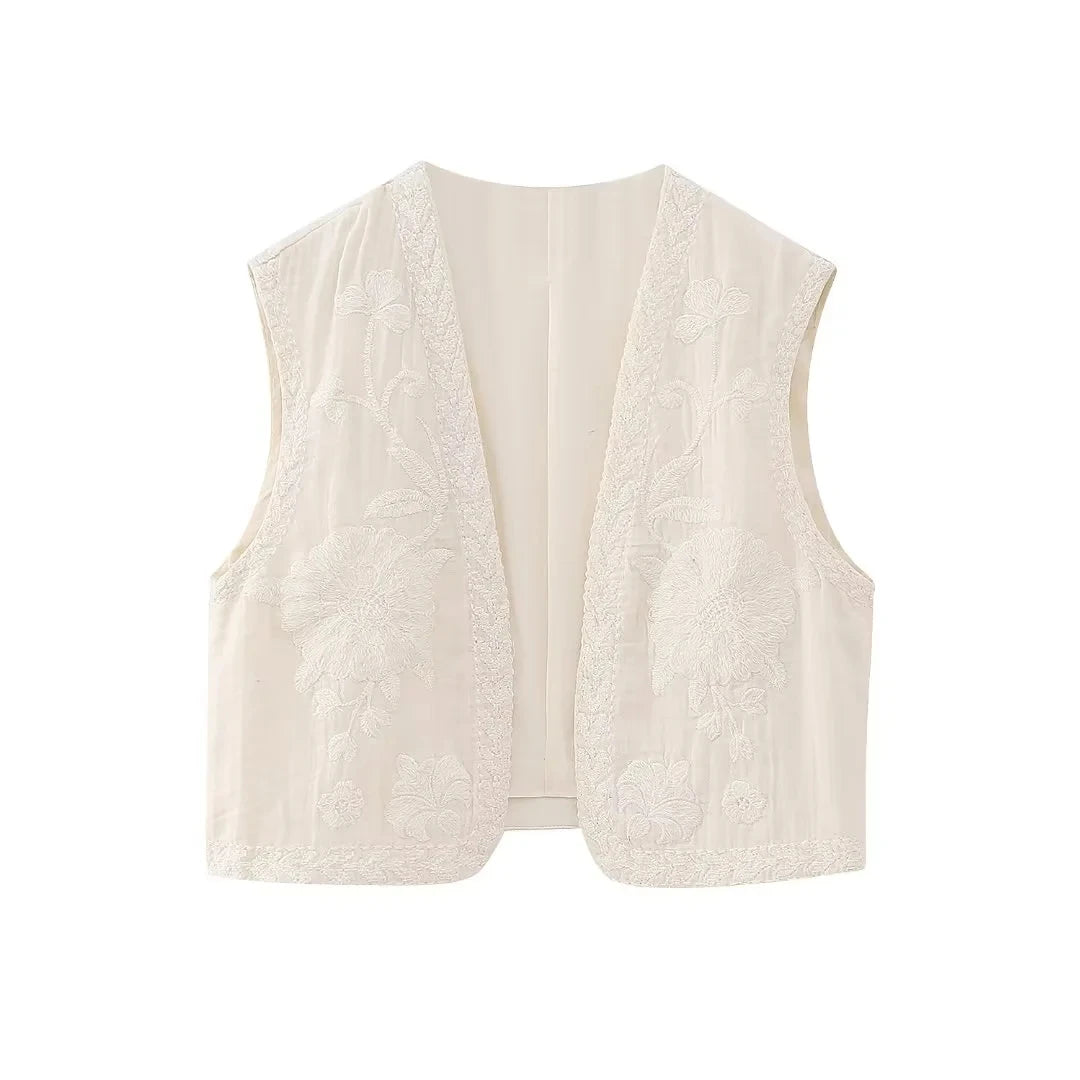 Cultural Canvas: Floral Open Waistcoats