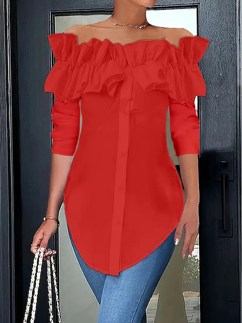 Autumn Allure: Off-Shoulder Chic Styles