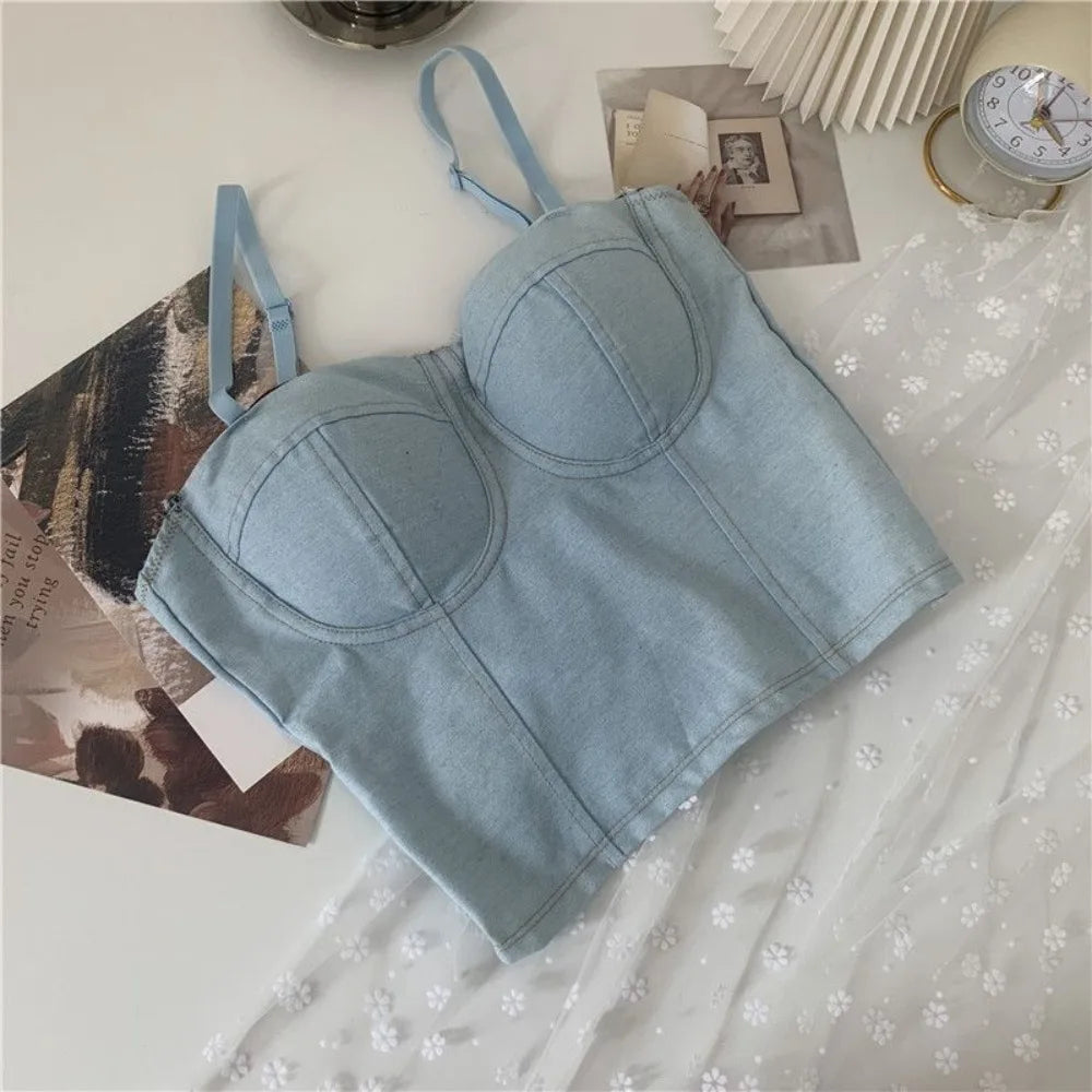 Urban Cool: Denim Crop Tops