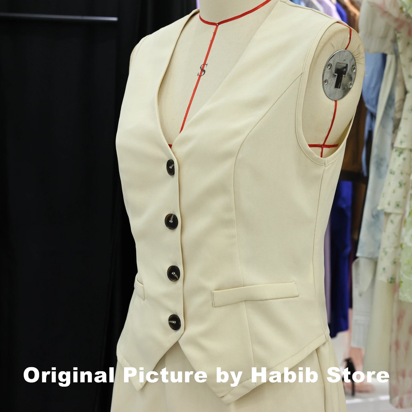 Casual Two-Piece: Sleeveless Elegance for the Modern Lady