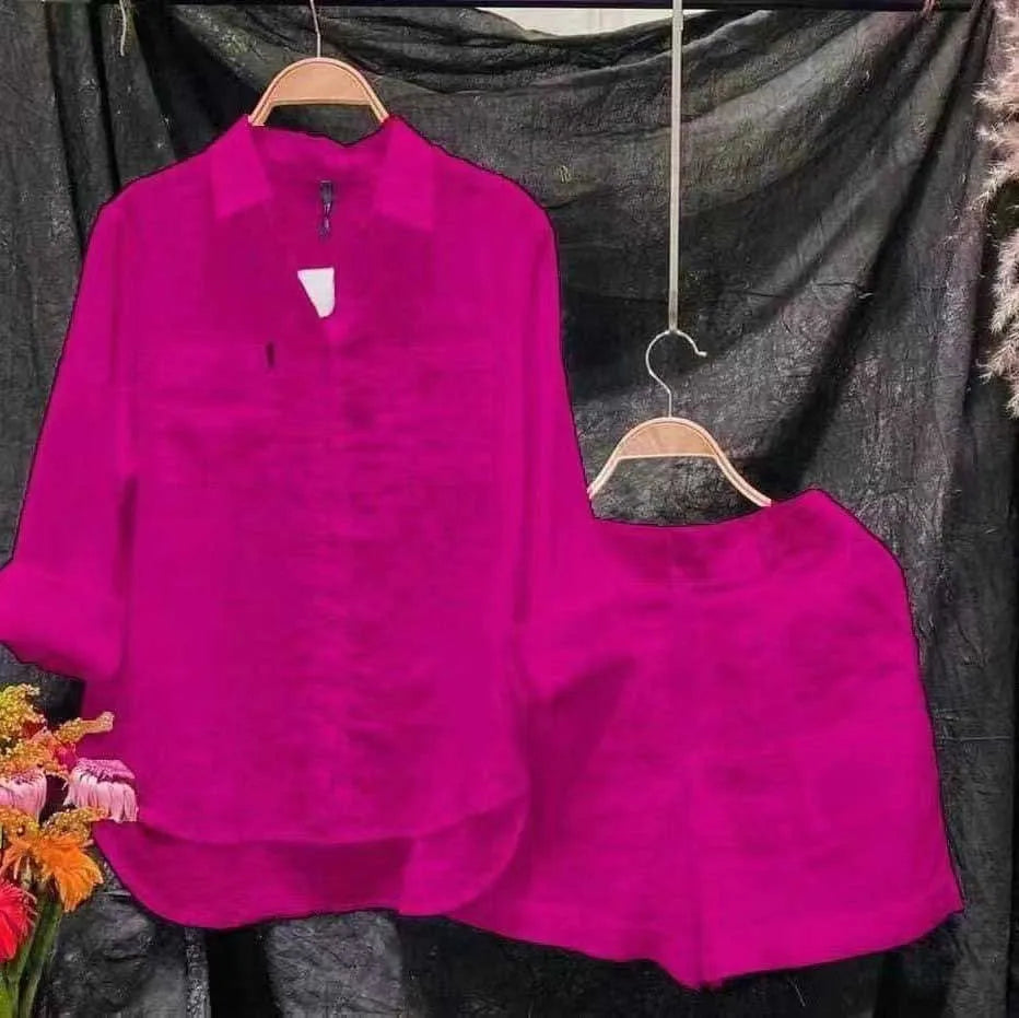 Cotton Linen Set: Casual Comfort with Summer Style