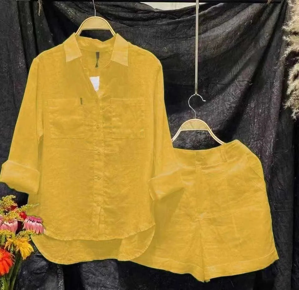 Cotton Linen Set: Casual Comfort with Summer Style