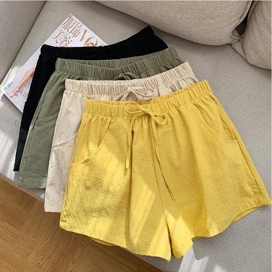 Linen Workout Shorts