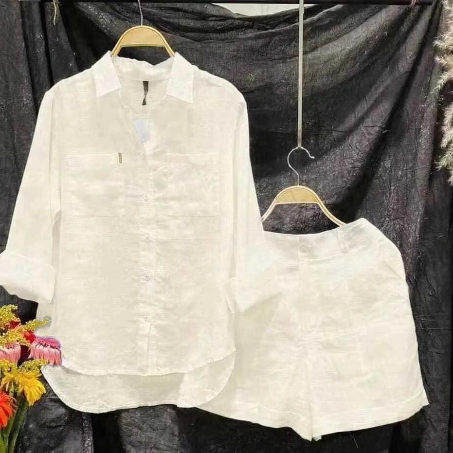 Cotton Linen Set: Casual Comfort with Summer Style