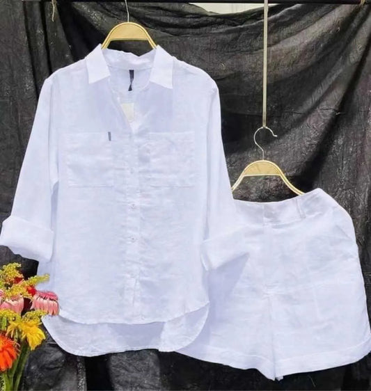 Cotton Linen Set: Casual Comfort with Summer Style