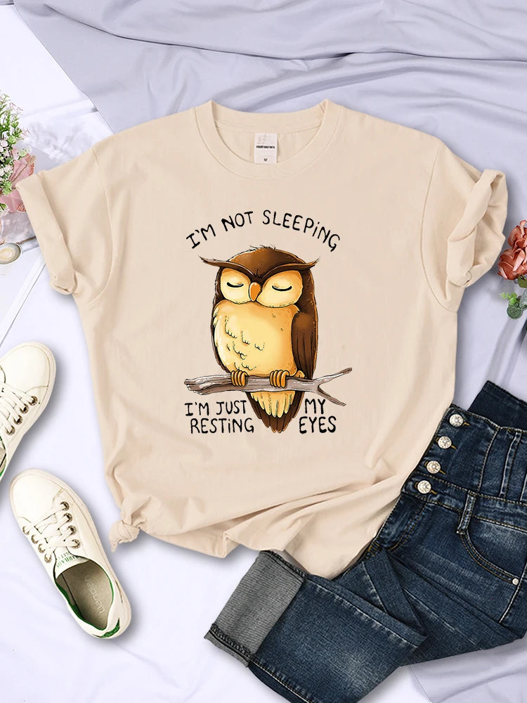 Owl Cartoon T-Shirt: Relaxed Fit with Attitude