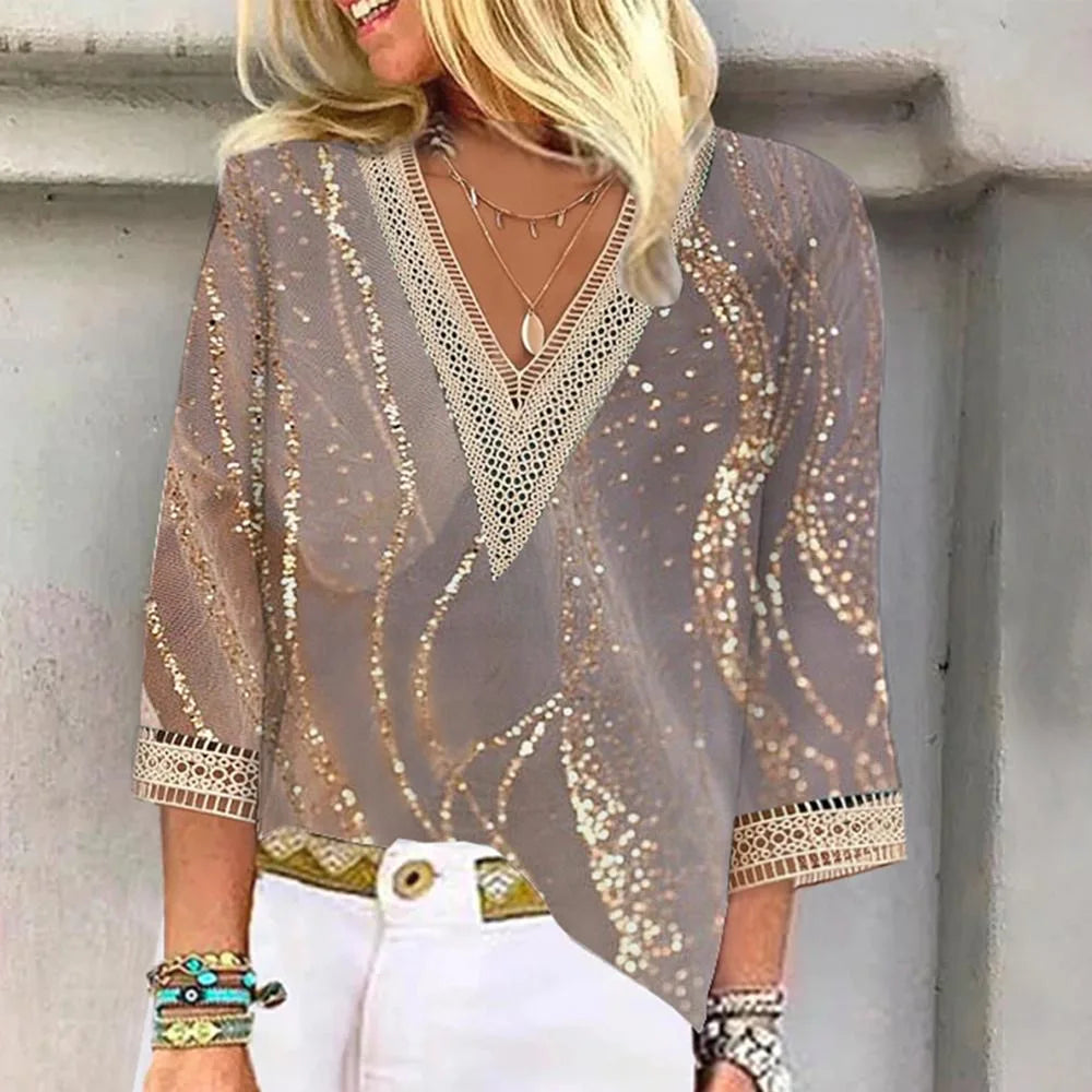 Elegant Loose Blouse: Weekend Vibes with a Touch of Sophistication