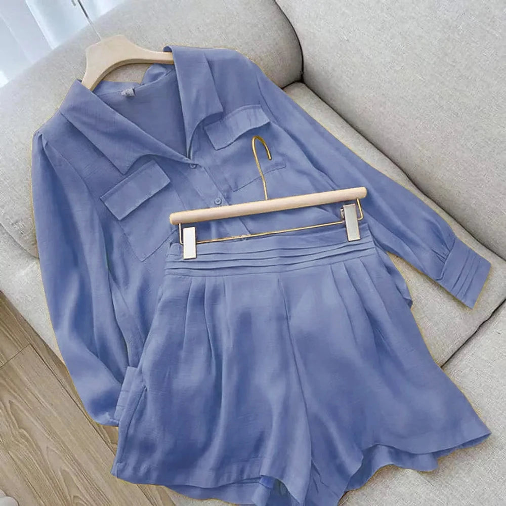 Summer Suit: Two-Piece Simplicity in Solid Colors