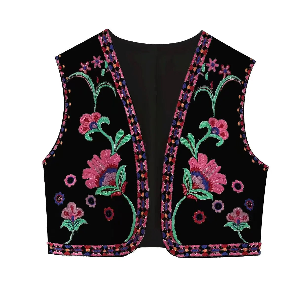 Cultural Canvas: Floral Open Waistcoats