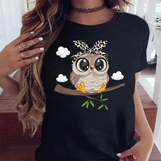 Cartoon Owl Shirt: Cute and Casual Tee