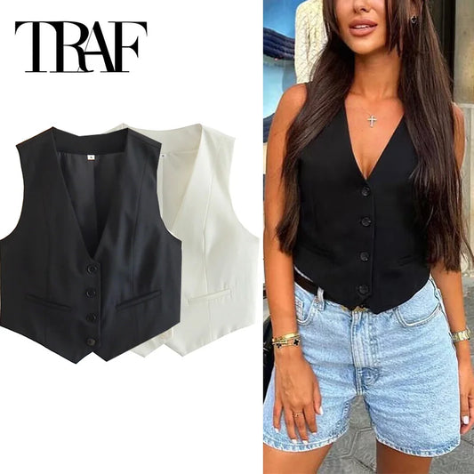 Black & White Vest: Fashion-Forward and Versatile